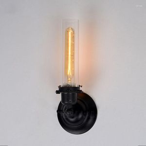 Wandlamp Loft Vintage Industrial Retro Ameican Country Clear Glass Edison SCONCE BADKAIER MIDDRURE HOME Modern verlichtingsarmatuur