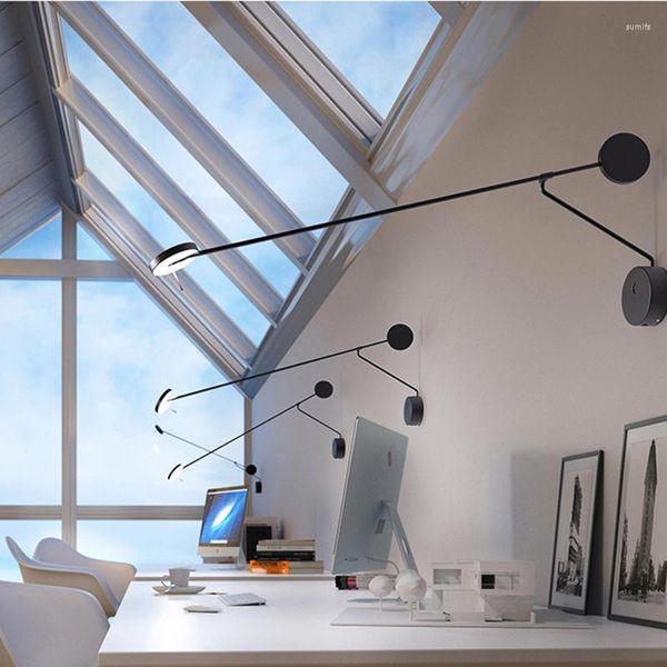 Applique murale bras long LED maison chevet atmosphère décoration applique minimaliste bureau lumières