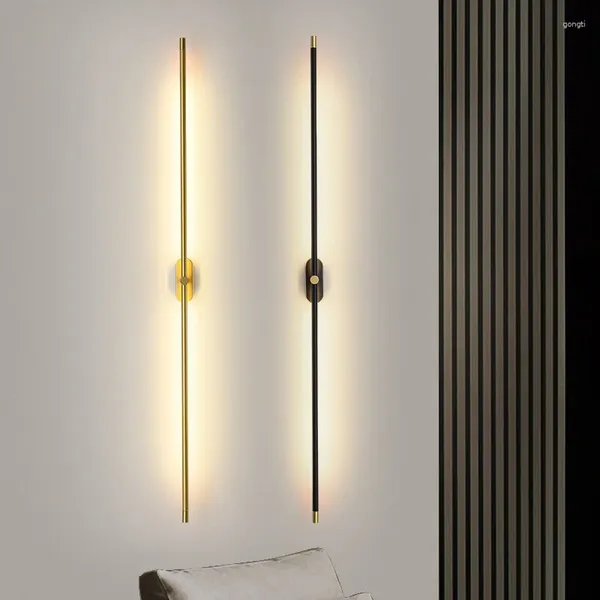 Applique murale longue appliques rétro Smart lit Lampen moderne cristal applique éclairage LED lumière extérieure
