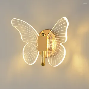 Lampe murale lustre luminaire luminaire de papillon