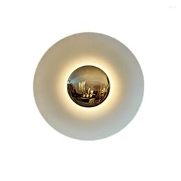 Wandlamp Luxe Moderne Circulaire Gem Lustre Lampen Slaapkamer Nachtkastje Ronde Vliegende Schotel Woonkamer Studie Schansen Verlichting Armaturen