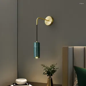 Wandlamp Luxe Marmeren Home Decor Voor Woonkamer Slaapkamer Bed Licht Nordic Wit Groen Gang Gangpad Verlichting