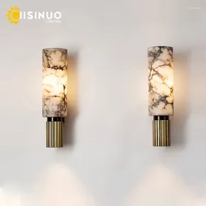 Lampe murale Luxury Natural Marble Home Decora E27 Lumières 15,7 