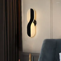 Wandlamp Luxe Draaibare Moderne Slaapkamer Achtergrond Led-lampen Binnenverlichting Scandinavische Woonkamer Decoratie Lampara Gift
