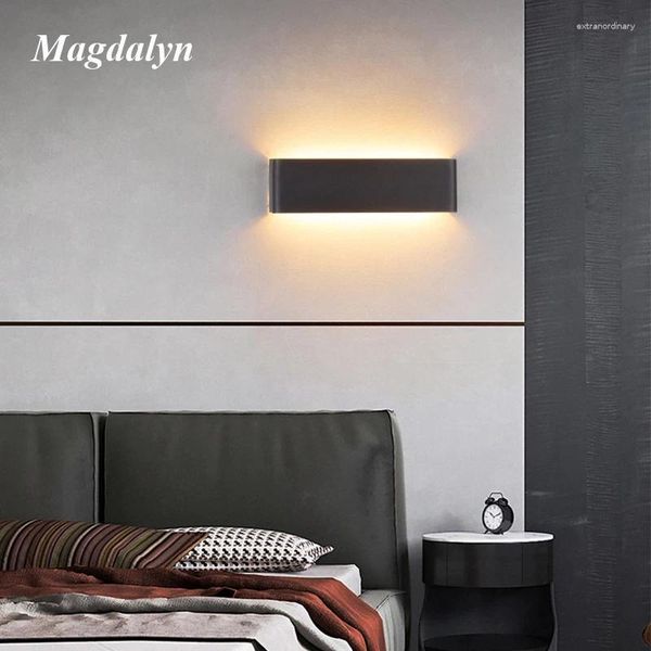 Lampe murale Magdalyn intérieur intelligent télécommande lumière 2.4 g tricolore Changable salon décoration aluminium moderne LED intérieur