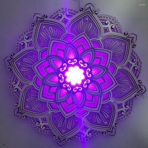 Muurlamp mandala yoga nachtlicht ambient pografie thuiskamer decoratie