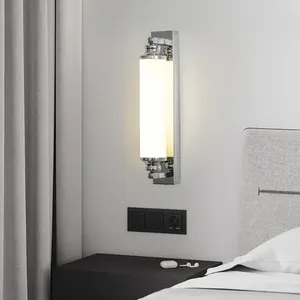 Muurlamp Minimalistisch slaapkamer bedbed creatieve lange huis sfeer led artn indoor verlichting voor thuis achtergronddecoratie