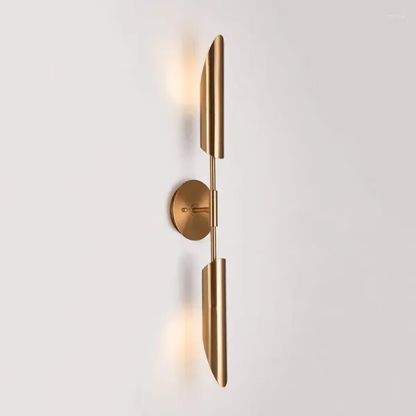 Applique minimaliste Bronze Foyer Led luminaires moderne chambre chevet allée applique nordique Loft couloir Luminaire