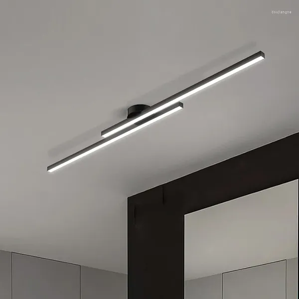 Applique murale minimaliste LED moderne longue ligne appliques pour salon chambre allée salles d'étude luminaires d'intérieur lustre