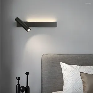 Wandlamp Minimalistisch licht Luxe Volledig koper Simpele Simpele Moderne Sofa Achtergrondlampen Noordelijke creatieve slaapkamer Bed lang