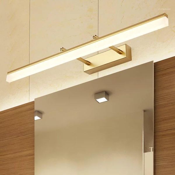 Lámpara de pared espejo luz frontal Led baño gabinete faro moderno impermeable antiniebla ajustable dormitorio aplique Mx61816131