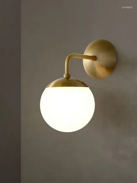 Lámpara de pared espejo Led Vintage Wandlamp Nicho De Parede Industrial fontanería luz cuello de cisne cristal aplique iluminación