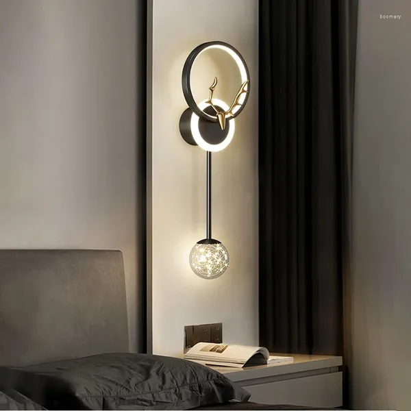 Applique moderne bois lampes LED pour chambre étude chevet intérieur allée applique luminaires escalier décor à la maison
