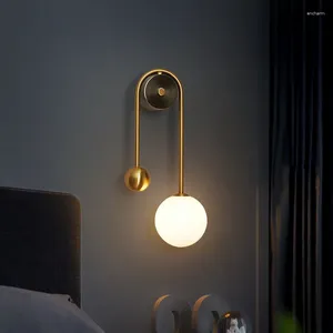 Wandlamp Modern Messing Wit Glas G9 Lamp Goud Zwart Koper Blaker Drop Voor Slaapkamer Woonkamer Trap Gangpad Verlichting