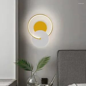 Wandlamp Modern Rond Aluminium Ijzer Led Gouden Wit Woonkamer Slaapkamer Studeerkamer Eetkamer Verlichtingsarmaturen Drop