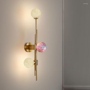 Lámpara de pared, luces de habitación de cristal modernas, decoración rústica para el hogar, cabeza de cama, decoración de dormitorio, candelabro de asta, lámparas para lectura