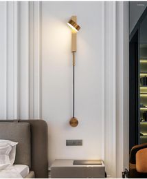 Wandlamp Modern ontwerp van Hengyuan verlichting LED indoor Rotary Diming Switch Hanging Decoratieve Living Roo