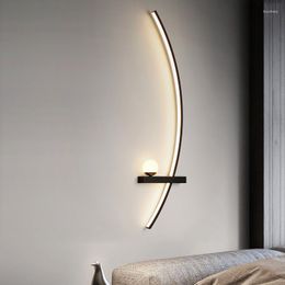 Lámpara de pared de diseño moderno, aplicación de iluminación interior LED para cocina, sala de estar, comedor, mesita de noche, pasillo, luz nórdica, decoración del hogar