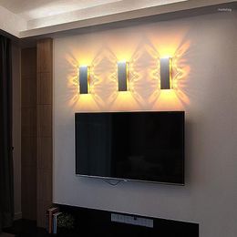 Muurlamp moderne mode -led licht 6w vlinderlampen woonkamer slaapkamer sconce op en neer aluminium armatuur