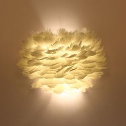 Applique moderne plume applique lumières rêve romantique LED pour la maison salon cuisine chambre décor luminaires