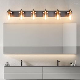 Wandlamp Moderne glazen dammen badkamer muurschildering spiegel voorlicht Amerikaanse stijl retro eenvoudige persoonlijkheid