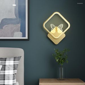 Wandlamp Modern Home Led Bedide Acryl Interieur SCONCE MOUNT LICHT Draadloos afstandsbediening Decor Decor Slaapkamer Woonkamer