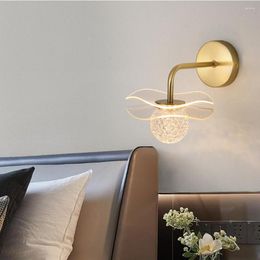 Wall Lamp Modern indoor Decor LED Licht voor woonkamer Slaapkamer Luster Bloem SCONCE TV Achtergrond Band Nacht
