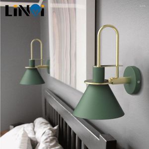 Wandlamp Moderne industriële ijzeren lampen voor woonkamer Slaapkamer Noordse bedlicht Licht E27 Badkamerarmaturen Mirror