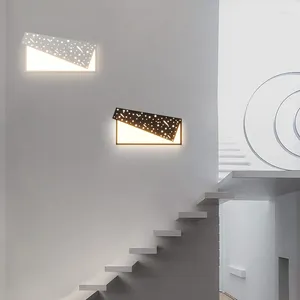 Lámpara de pared Moderna LED Pasillo Pasillo Luz de noche para sala de estar Dormitorio Comedor Decoración Sconce Lámparas de cama