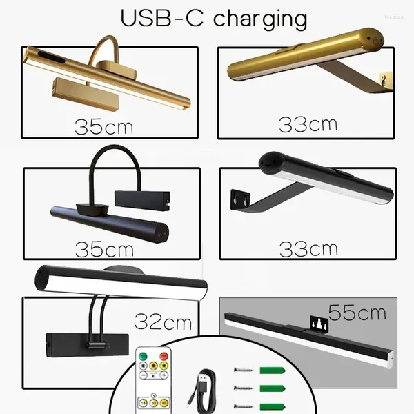 Lámpara de pared LED moderna para baño, impermeable, de acero inoxidable, espejo interior, aplique de luces de tocador