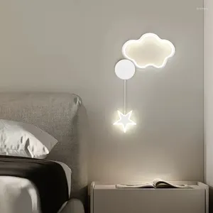 Applique murale moderne LED nuage étoile lune applique pour salon d'enfant étude chambre allée décor à la maison luminaire intérieur lustre