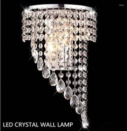 Wall Lamp Modern Led Crystal Bedroom Bedside Light Lustre Stair Lights For Living Room Decor