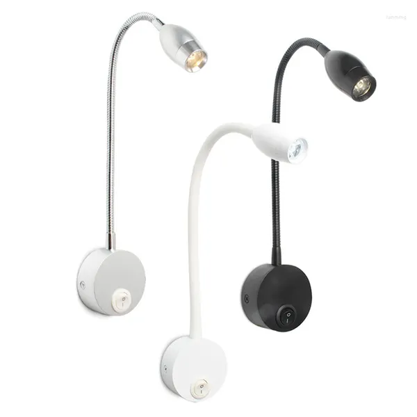 Applique moderne LED Flexible 1W 3W salle de bain maison miroir lumière chevet lecture étude appliques Luminaire lampes