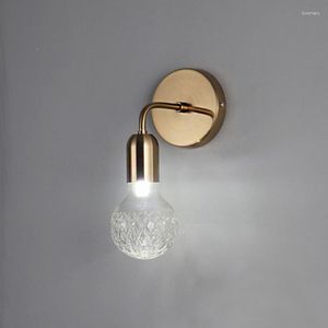 Wandlamp moderne led-glaslampen voor slaapkamer woonkamer keuken Scandinavisch decor nachtkastje badkamerarmaturen spiegellicht