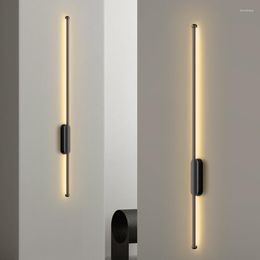 Wandlamp Moderne LED Iong Strip Verlichting Voor Slaapkamer Trappen TV Achtergrond Lampen Interieur Decor Verlichting Blaker Gangpad