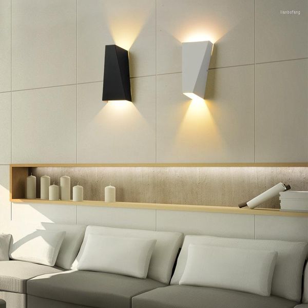 Applique murale moderne lampes à LED lampes de lecture de chevet salon décoration éclairage El Double tête lumière AC220V 2 pièces Wandlamp