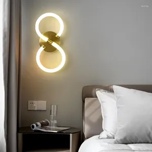 Applique murale LED moderne, décoration créative pour la maison, lumières minimalistes, éclairage de chambre à coucher, salon, escaliers