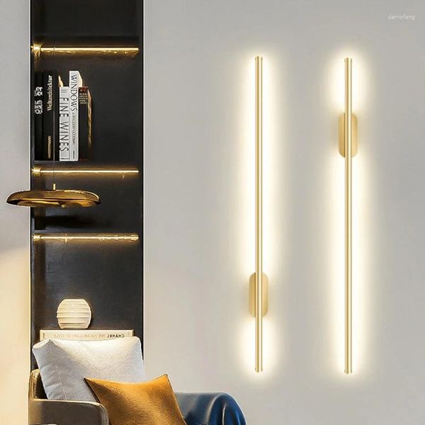 Lámpara de pared Lámparas Led modernas Accesorio Aplique Luz Luces interiores Sala de estar Dormitorio Sofá Fondo Largo