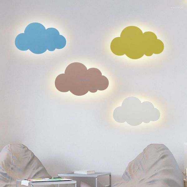 Applique murale moderne lumière LED chambre créative nuages décoration appliques luminaires éclairage de la chambre de chevet