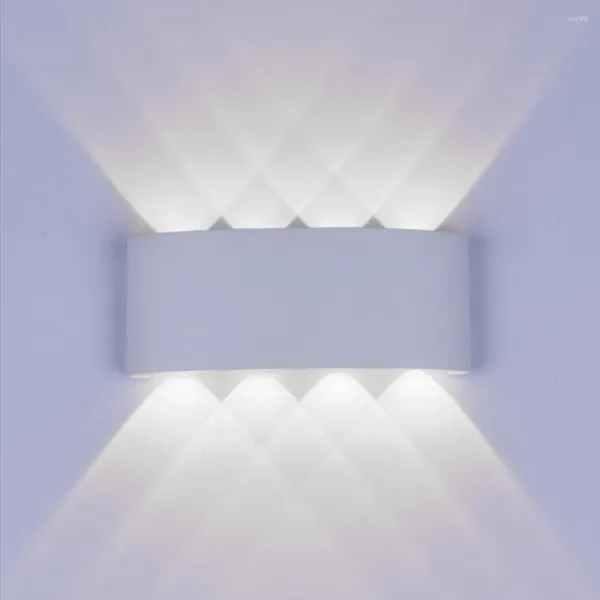 Lámpara de pared Luz LED moderna 6W/8W ALUMENTO DE ALUMENCIÓN ALUMINUS Lámparas de dormitorio de baño de aluminio Iluminación de interior al aire libre