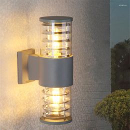 Duvar Lambası Modern LED Işık Açık Su Geçirmez IP65 Sundurma Bahçe Yukarı Ve Aşağı Aplik Balkon Teras Dekorasyon Aydınlatma