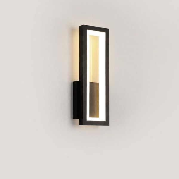 Lámpara de pared, luces LED modernas, marco elegante minimalista nórdico, sala de estar, estudio, dormitorio, pasillo, escaleras, apliques de cocina