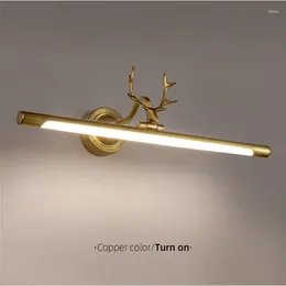 Wandlamp Modern LED-spiegellicht voor toiletmake-up kaptafel Zwart/goud gewei Badkamerbenodigdheden Decor Binnenverlichting