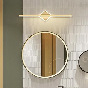 Lámpara de pared Moderna Led Espejo Luz Nordic Simple Montado El Baño Lujo Vestir Maquillaje