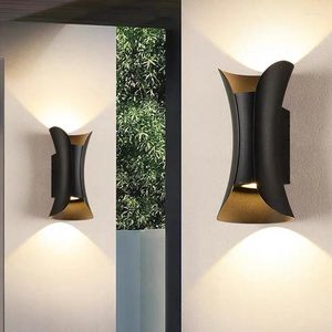 Lampe murale LED moderne les lampes extérieures du jardin Lumières étanches d'approche de façade