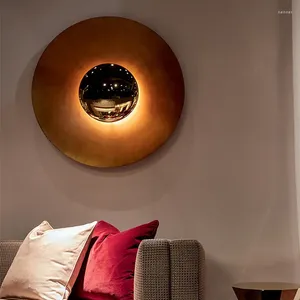 Wandlamp Moderne LED-sconce voor woonkamer Slaapkamer Gangpad Kantoor Trap Kunst Sfeerlicht Indoor Home Decor Verlichtingsarmatuur Glans