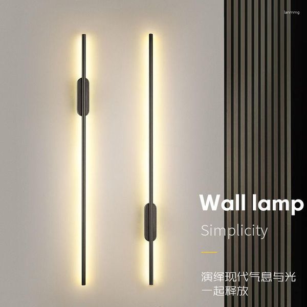 Lámpara de pared moderna LED Sconce luz larga iluminación interior sala de estar baño decoración cabecera techo sofá fondo 220 V 60 cm