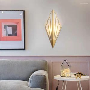 Lampe murale LED moderne Vintage Simple Diamond Shape Lights pour la chambre salon Asle Asle Éclairage d'applications décoratives