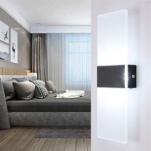 Wandlamp Modern Light AC 85-265V LED SCONCE LICTEN VOOR SLAAPKAMER LIDE ROOM Trap Aisle Acryl Lampara de Pared