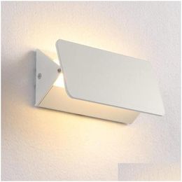 Applique murale moderne lumière LED intérieur réglable chevet pour chambre salon escalier miroir AC85-265V livraison directe maison jardin hôtel Su Dh7Zw